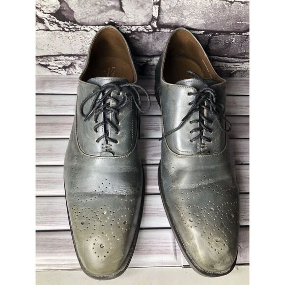 Donald J. Pliner SVEN-43 Blue Gray Leather Wingtip Dress Oxford Shoes Men Sz 10M main image 5